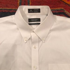Nordstrom Traditional Fit 17/35 white dress shirt